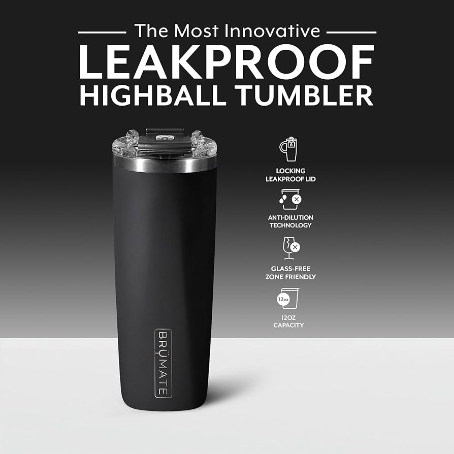 BrüMate Highball - 12oz 100% Leak-Proof Insulated Cocktail Tumbler